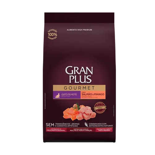 Gran plus gourmet gato filhote salmon y pollo
