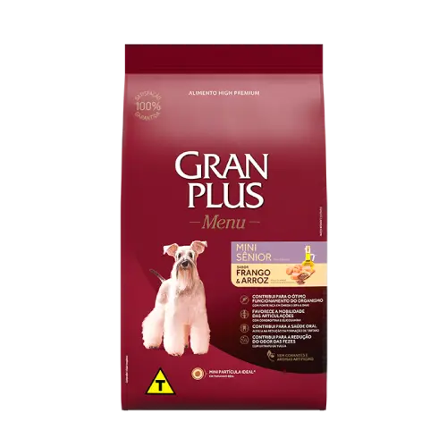 Gran plus menu perro senior mini adulto pollo y arroz