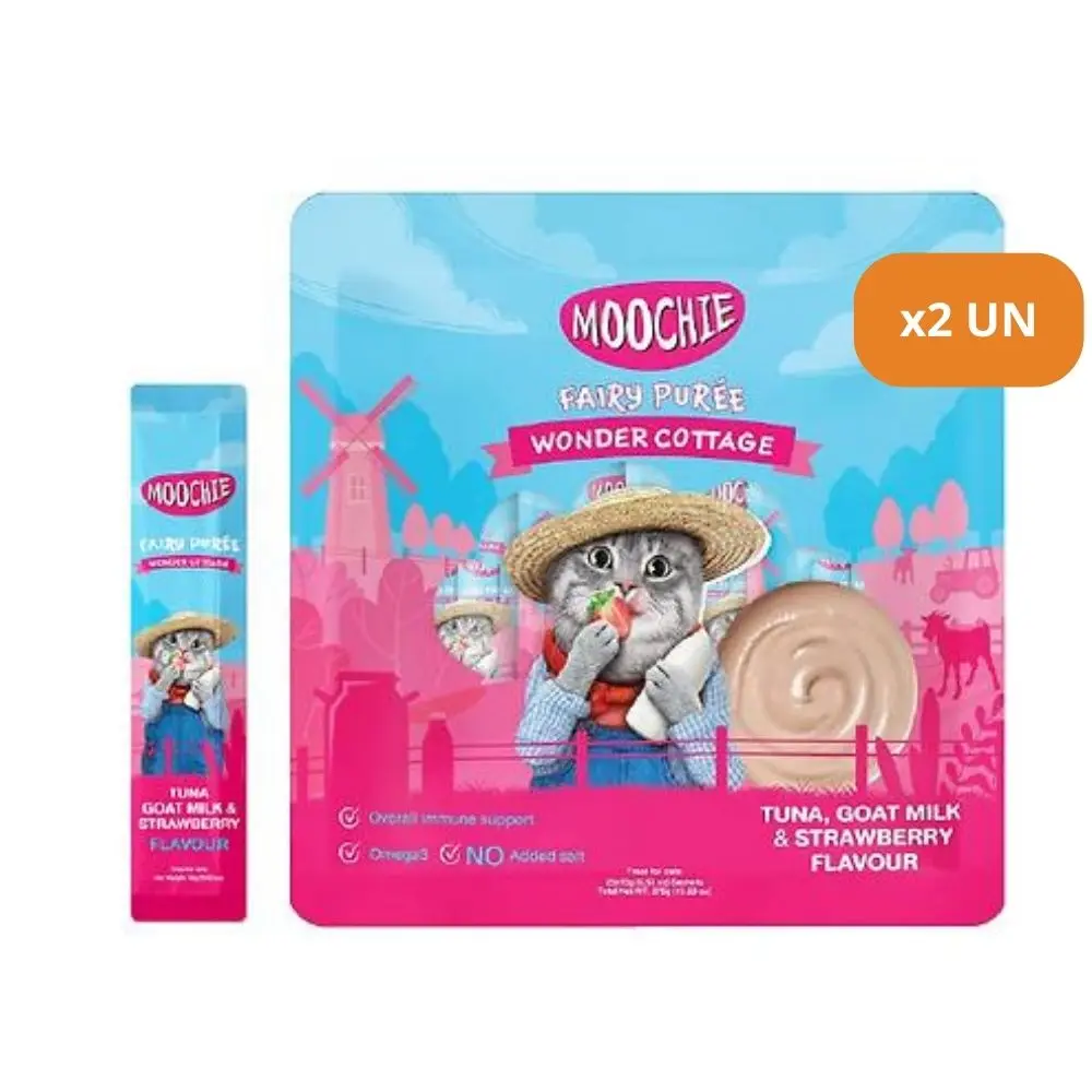 Moochie gato lickable atun con fresa