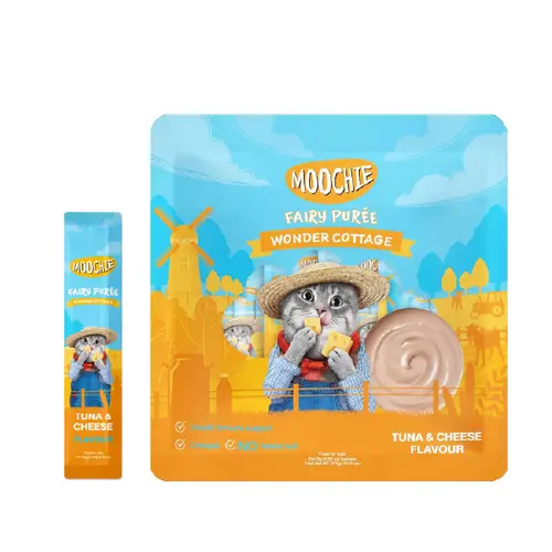 Moochie gato lickable atun con queso