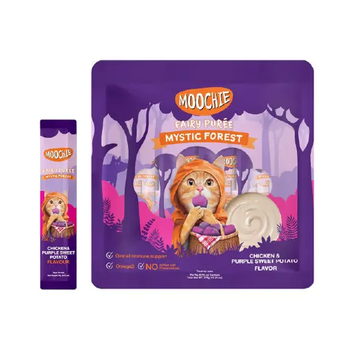 Moochie gato lickable pollo con camote