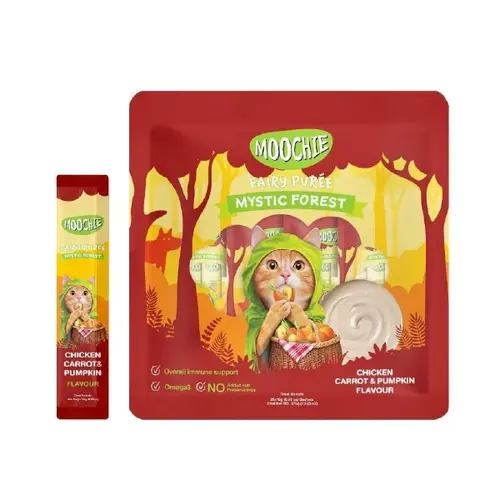 Moochie gato lickable pollo con zanahoria