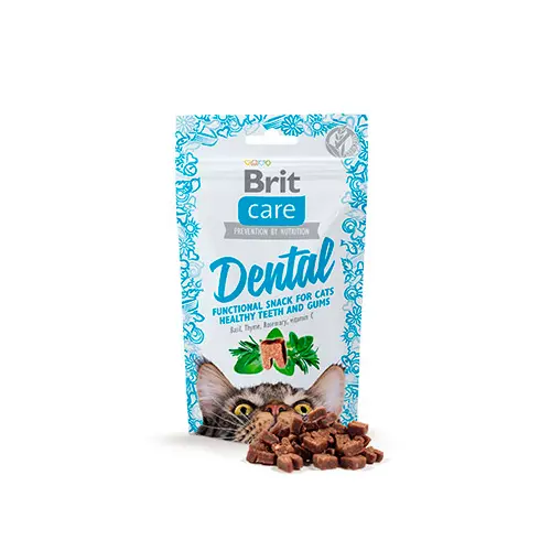 Brit care cat snack dental 50 gr
