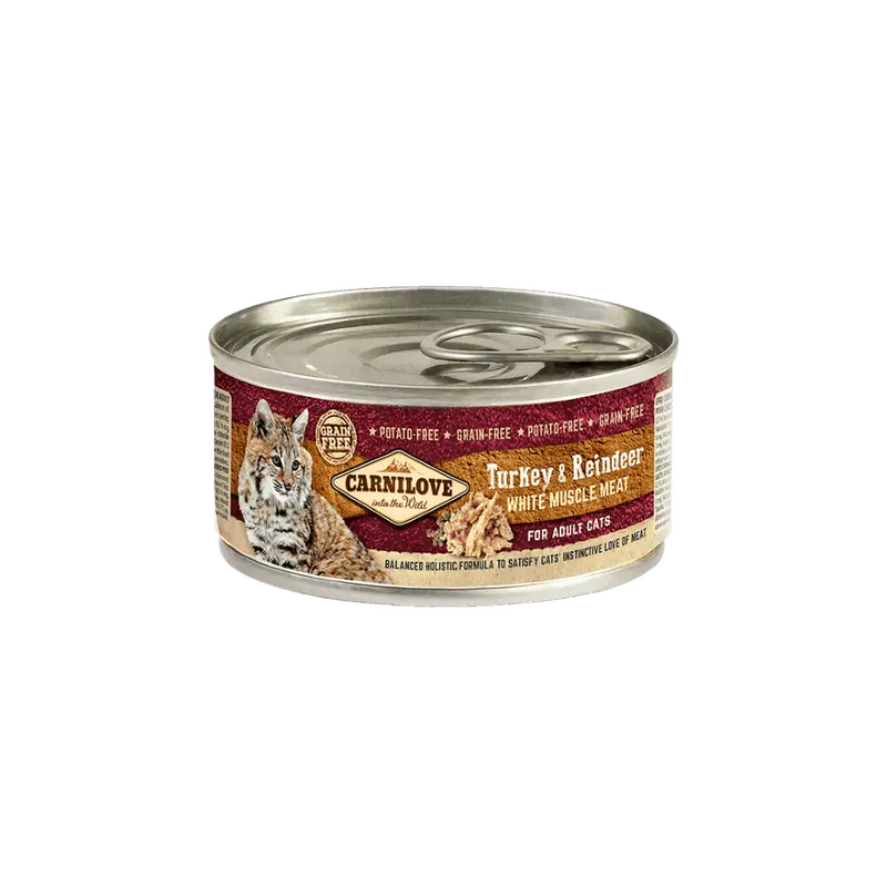 Carnilove can turkey & reindeer for adult cats 100 gr