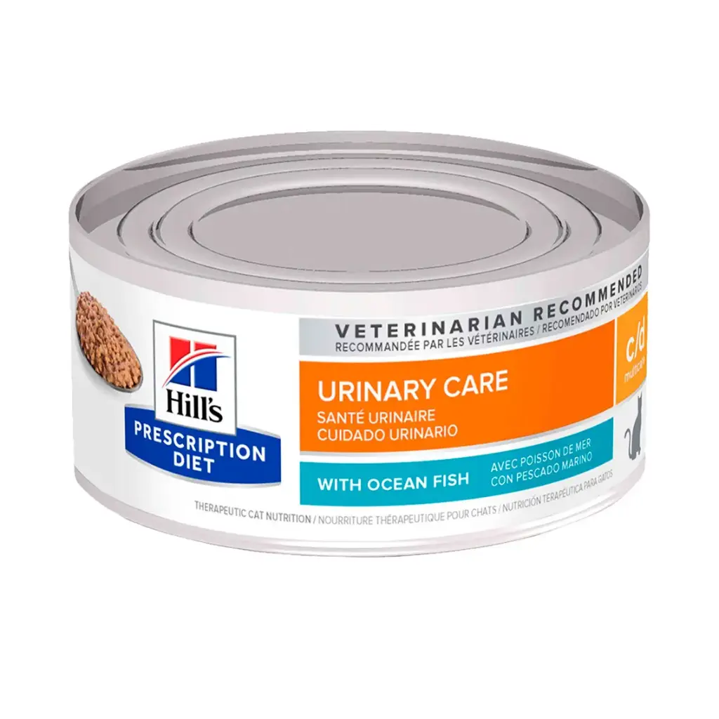 Hills pd feline c/d multicare ocean fish cuidado urinario 156 gr