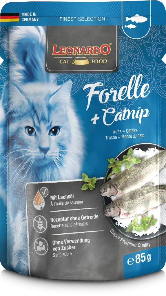 Leonardo trucha y catnip 85 gr