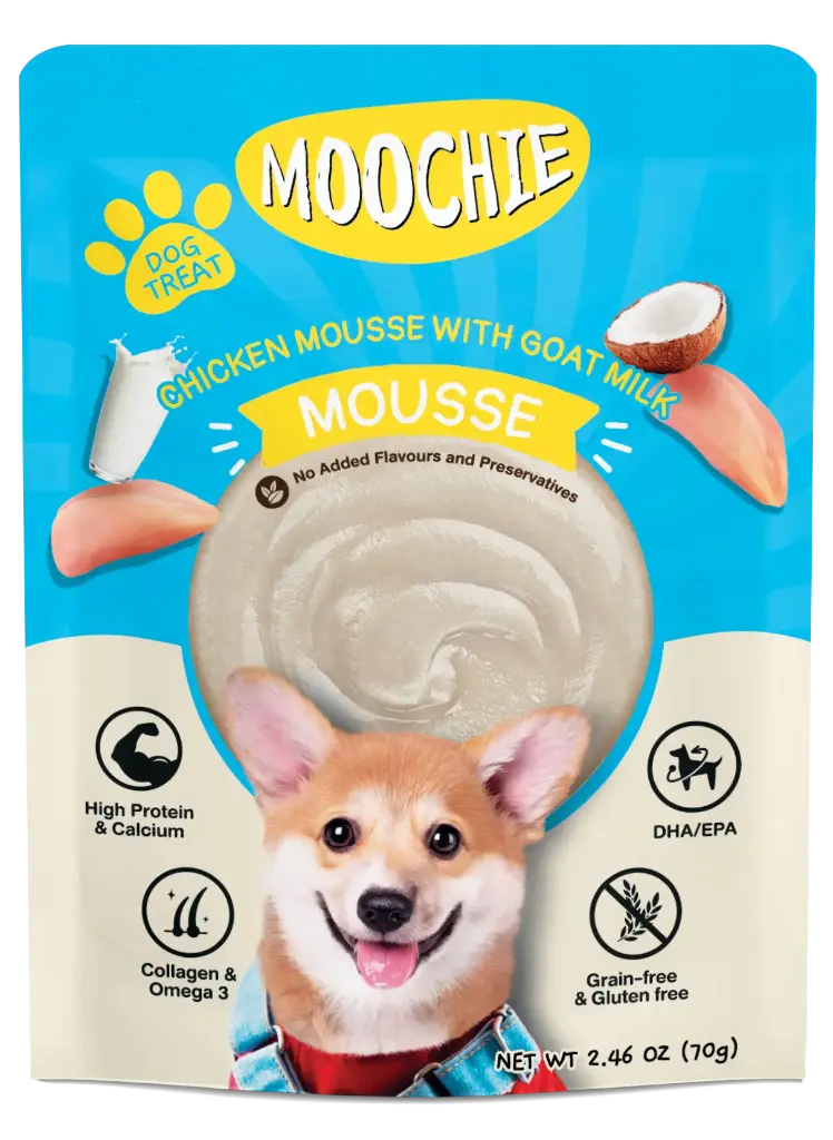 Moochie mousse perro benefits - pollo con leche 85 gr