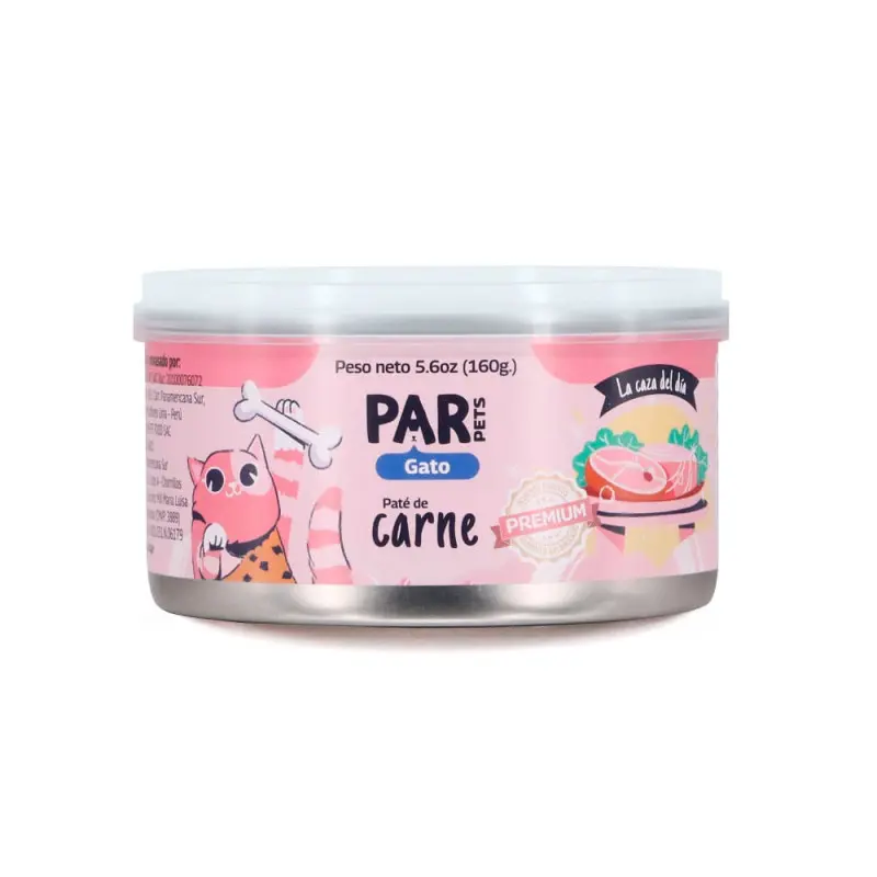Par pets gato pate de carne 160 gr