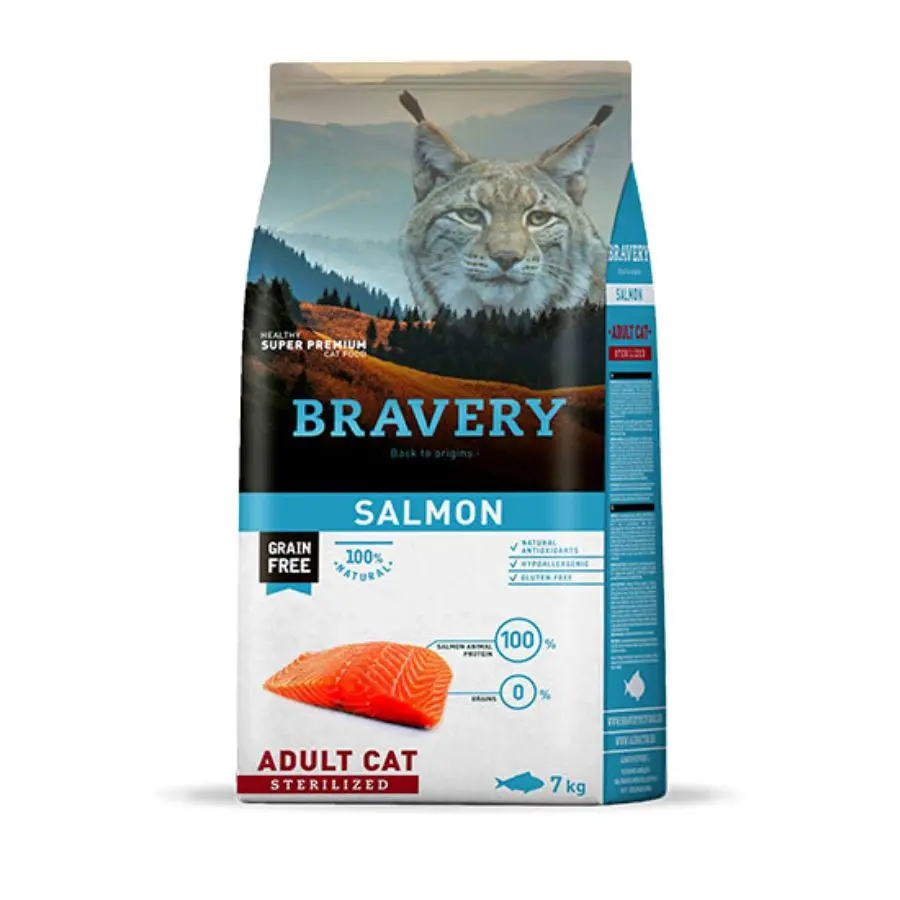 Bravery salmon adult cat sterilized