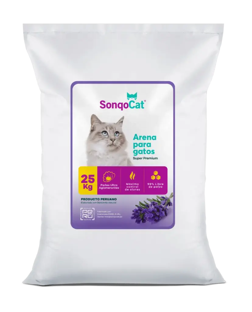Sonqocat arena para gatos premiun con aroma lavanda