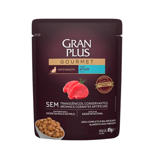 Gran plus gourmet sache gato adulto atun 85 gr
