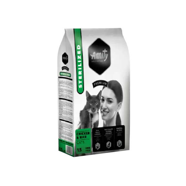 Amity premium cats chicken & rice sterilized