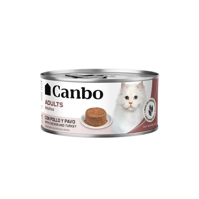 Canbo gato pate adulto pollo y pavo 85 gr