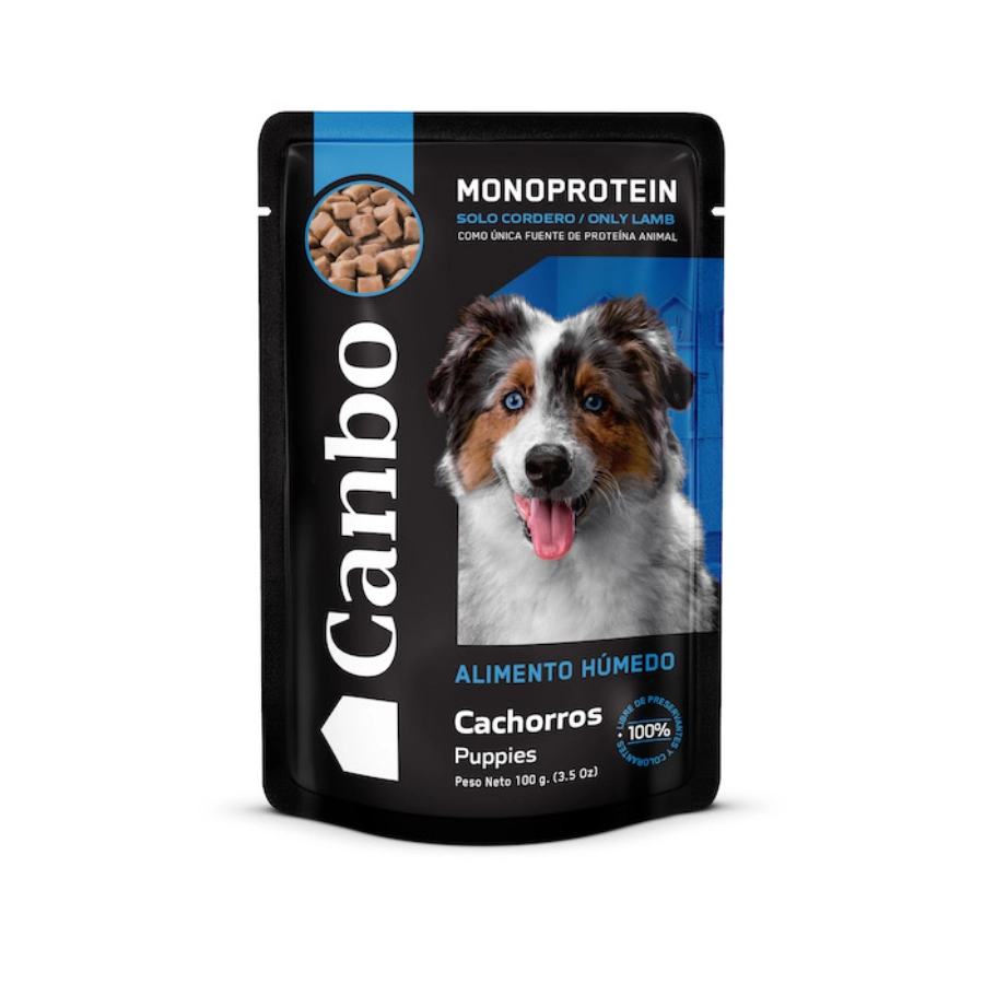Canbo perro cachorro cordero pouch 100 gr