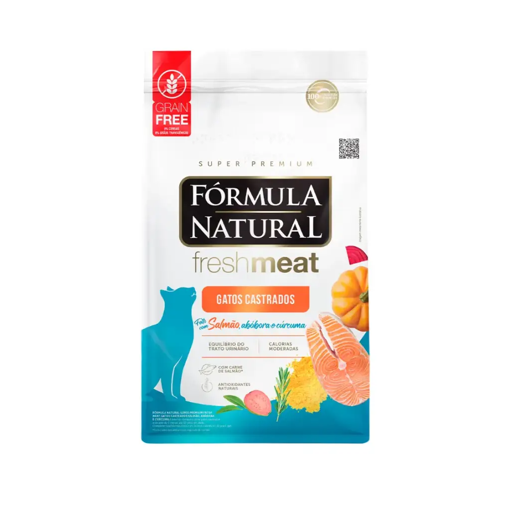 Formula natural fresh meat gato adulto castrado salmon