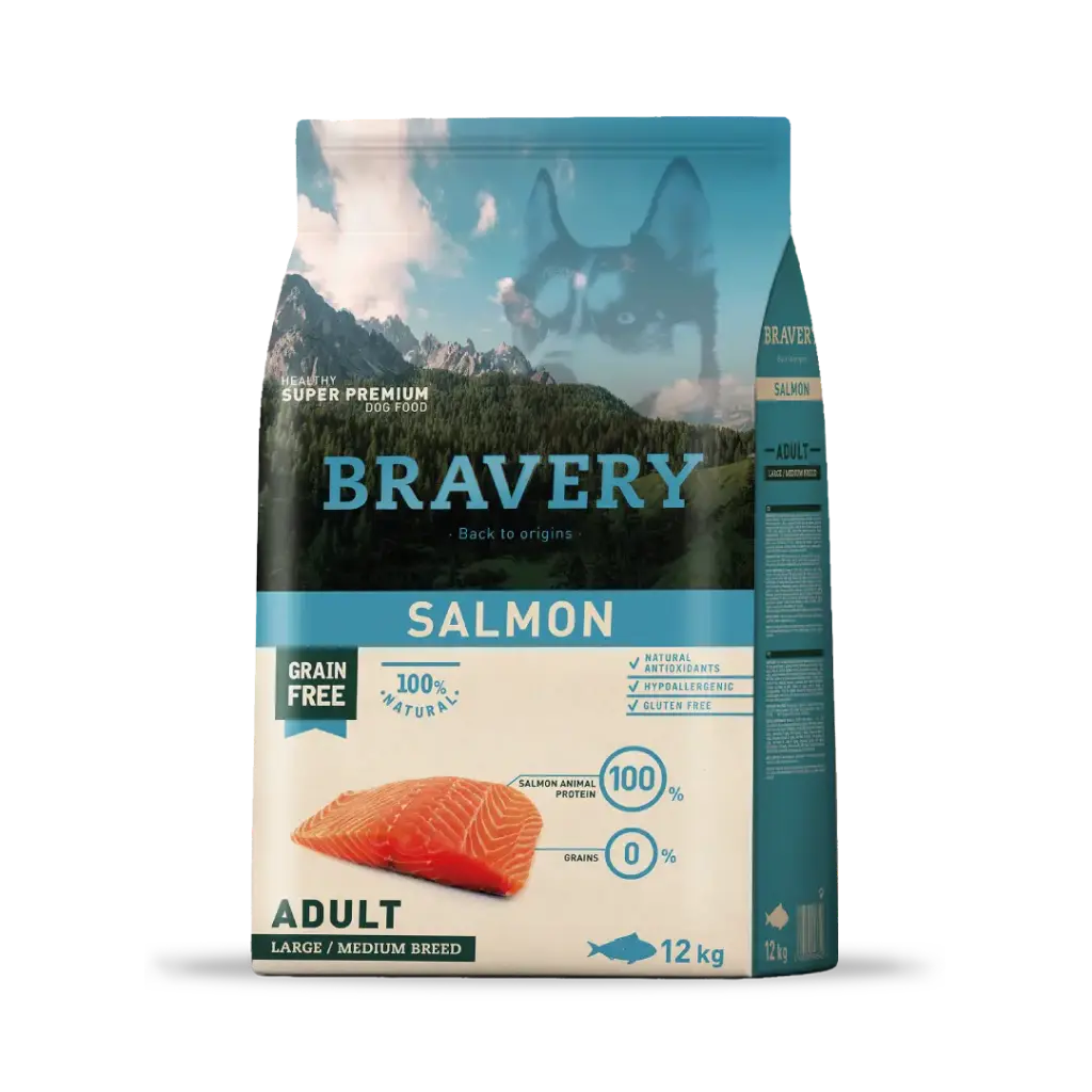 Bravery salmon adulto Large/Medium Breed
