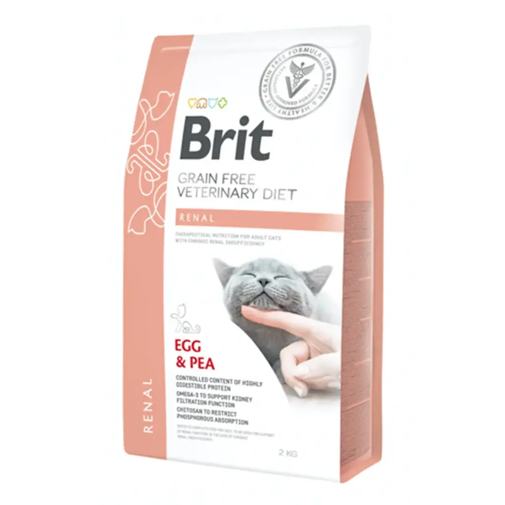 Brit gf vet diets cat renal 2 kg