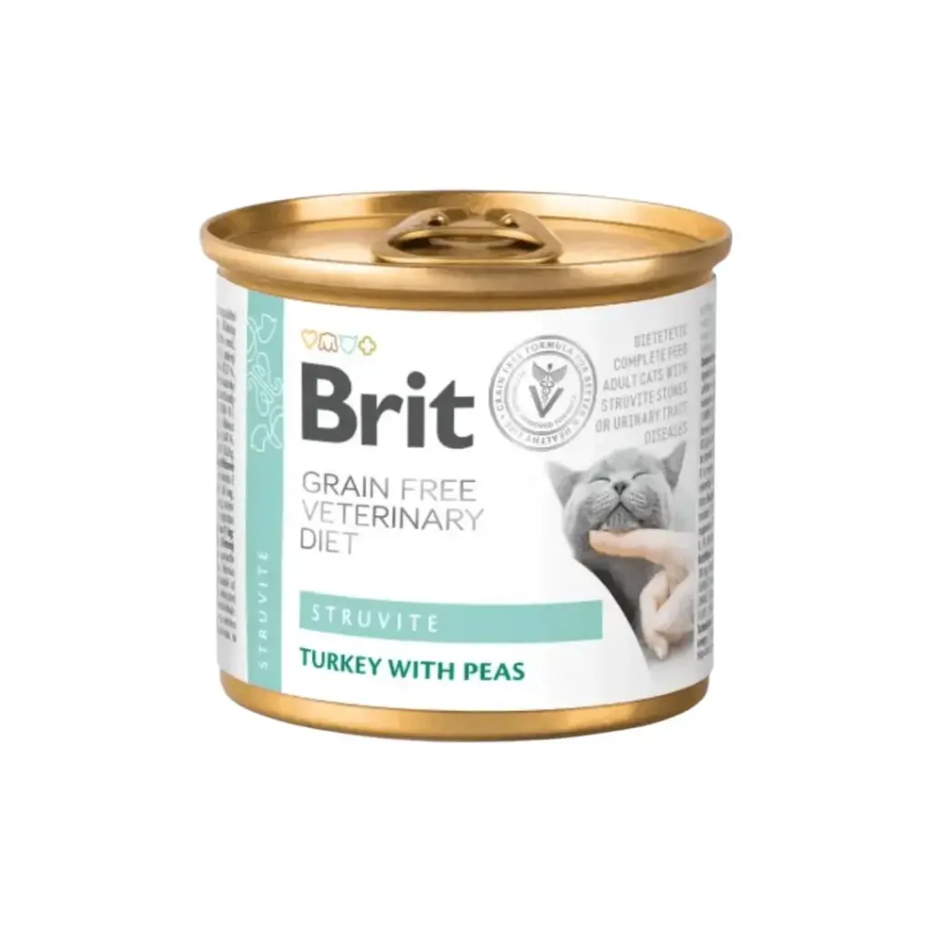 Brit gf vet diets cat struvite lata 200 gr