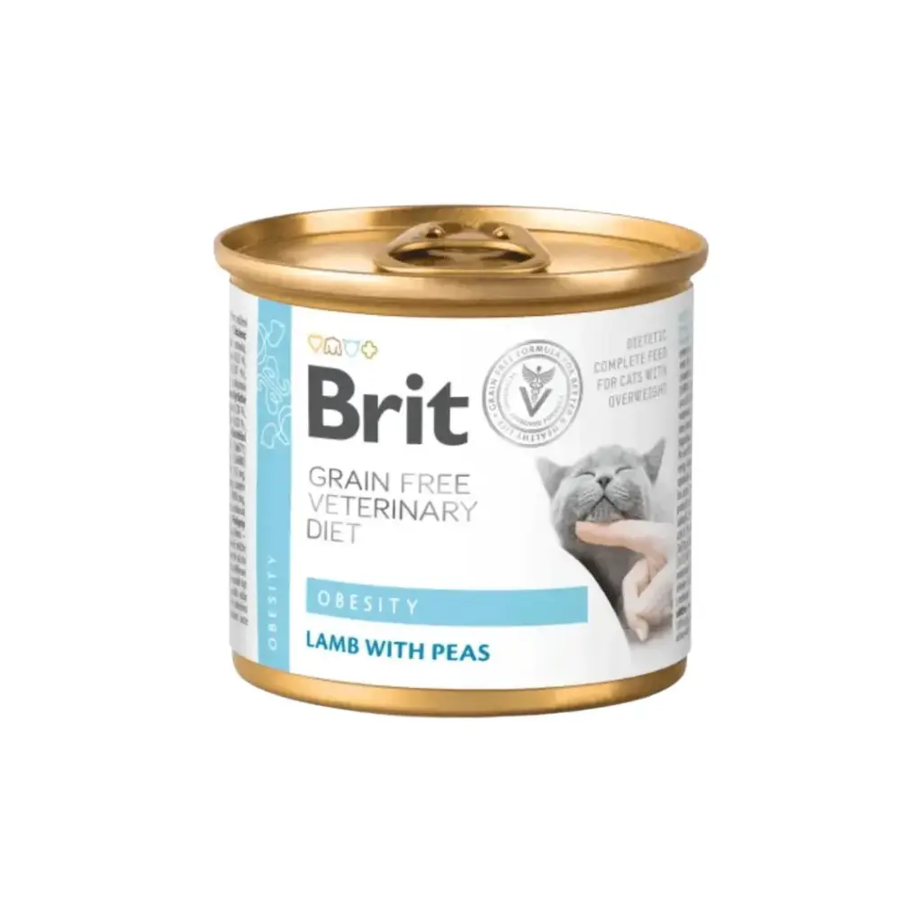 Brit gf vet diets cat obesity lata 200 gr