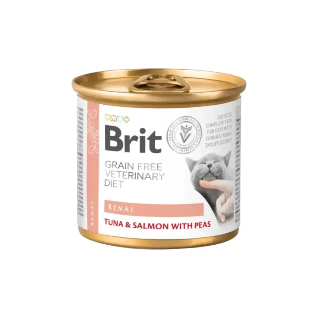 Brit gf vet diets cat renal lata 200 gr