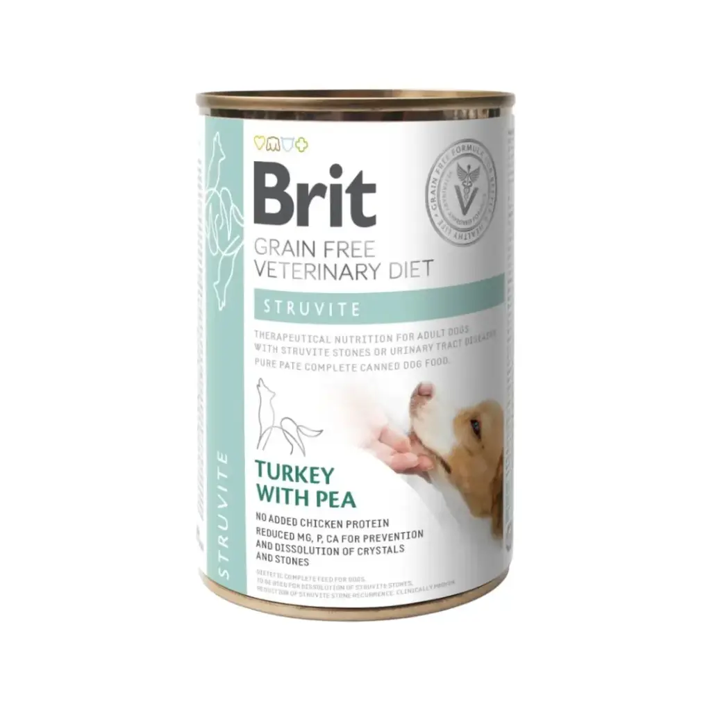 Brit gf vet diets dog can struvite pate 400 gr