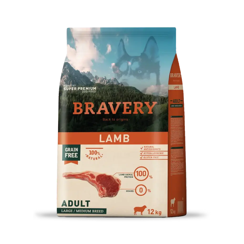Bravery lamb adult large/medium breed