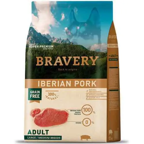 Bravery iberian pork adult large/medium breeds 