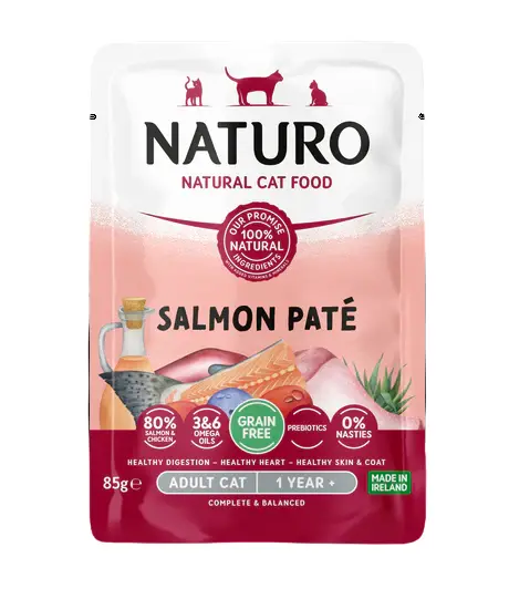 Naturo Paté de Salmón para gato adulto 85 gr