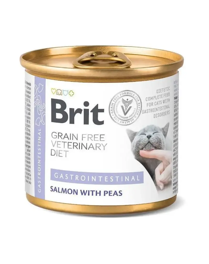 Brit gf vet diets cat gastrointestinal lata 200 gr