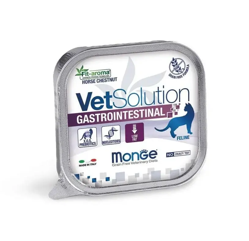 Monge vet solution feline gastrointestinal alutray 100 gr