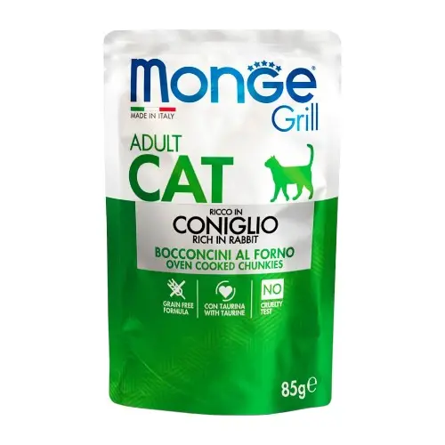 Monge feline grill conejo 85 gr