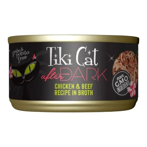 Tiki Cat after dark chicken & beff recipe in broth 80 gr