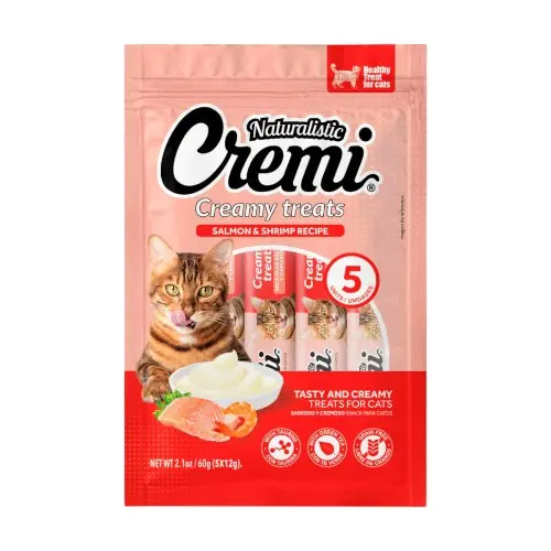 Cremi creamy treats receta de salmon con camarores 60 gr
