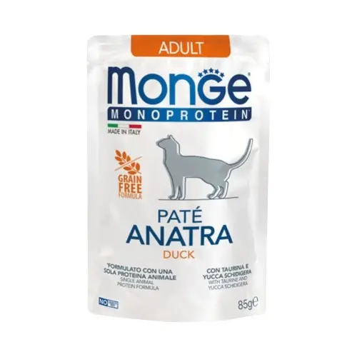 Monge feline adult monoprotein pato 85 gr