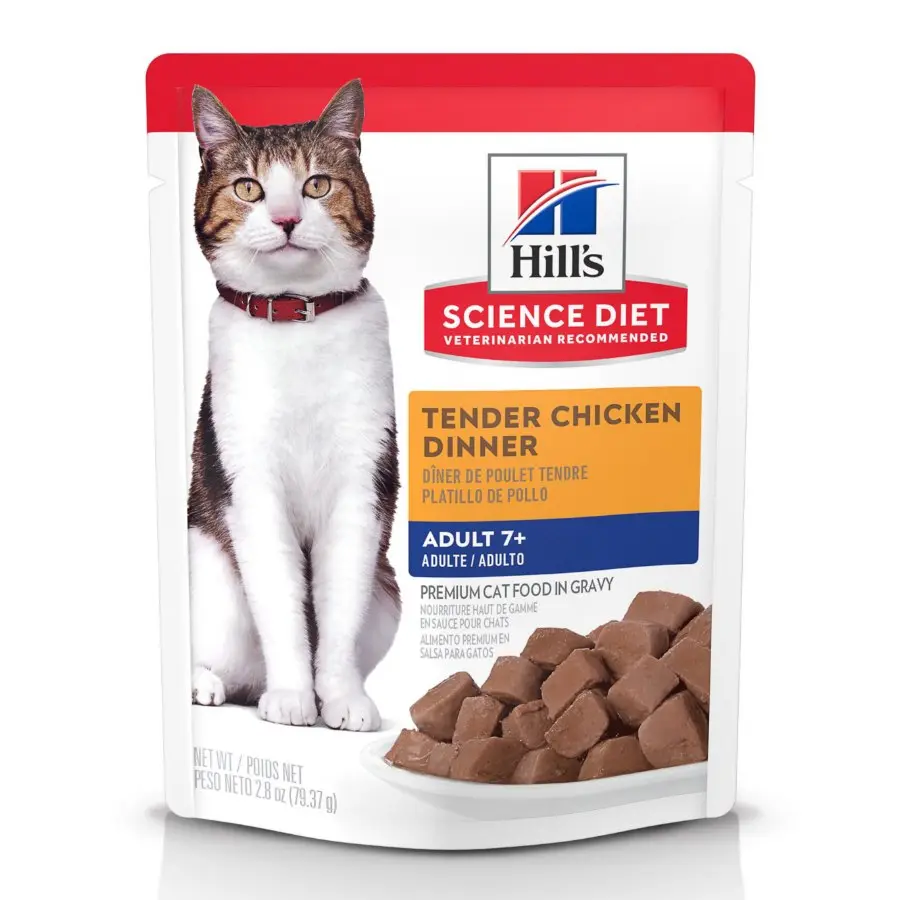 Hills SD feline adult 7+ tender chicken dinner 79.37 gr
