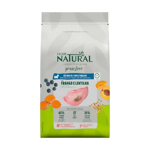 Guabi natural grain free perro adulto mini pollo y lenteja 10 kg