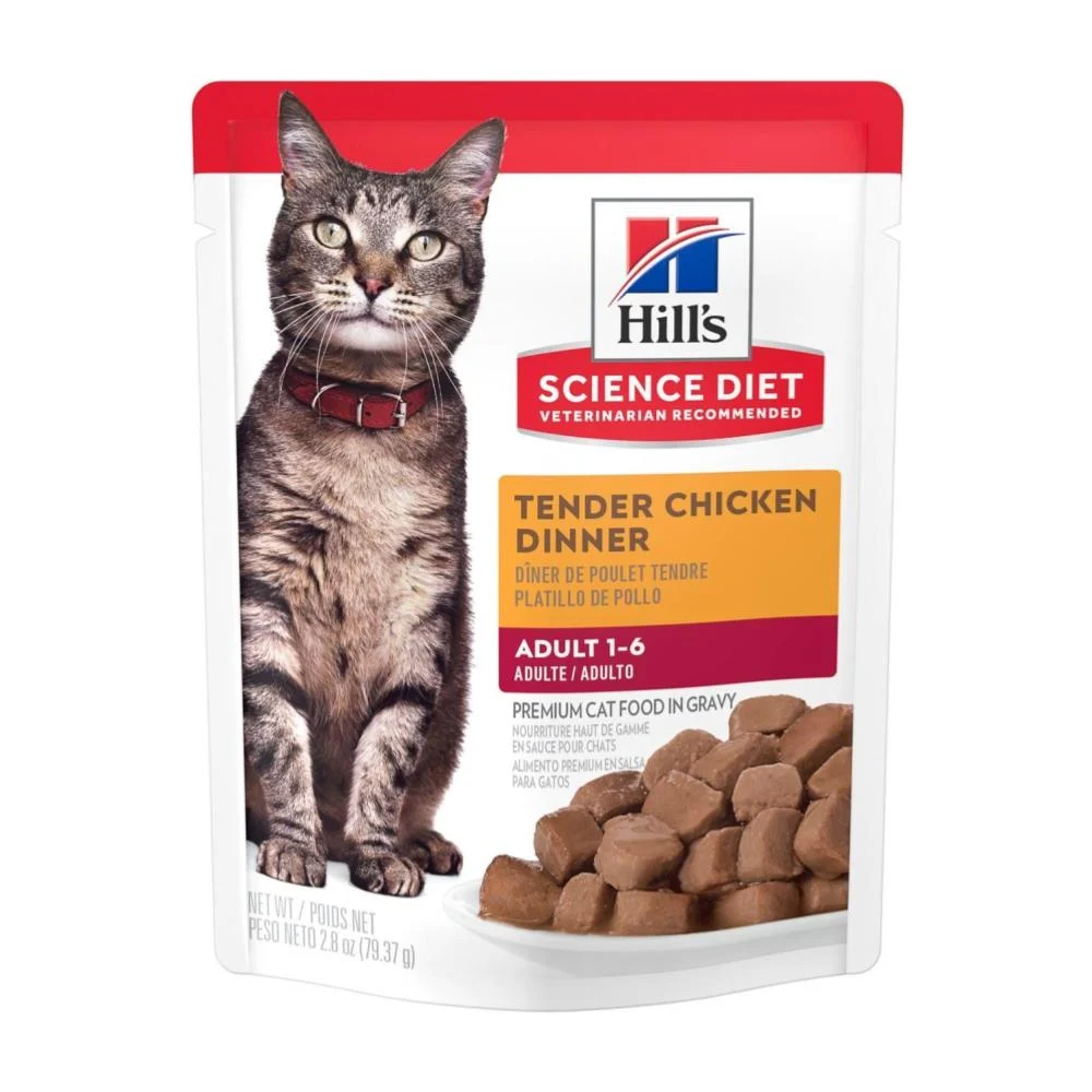 Hills SD feline adult 1 - 6 tender chicken dinner 79.37 gr