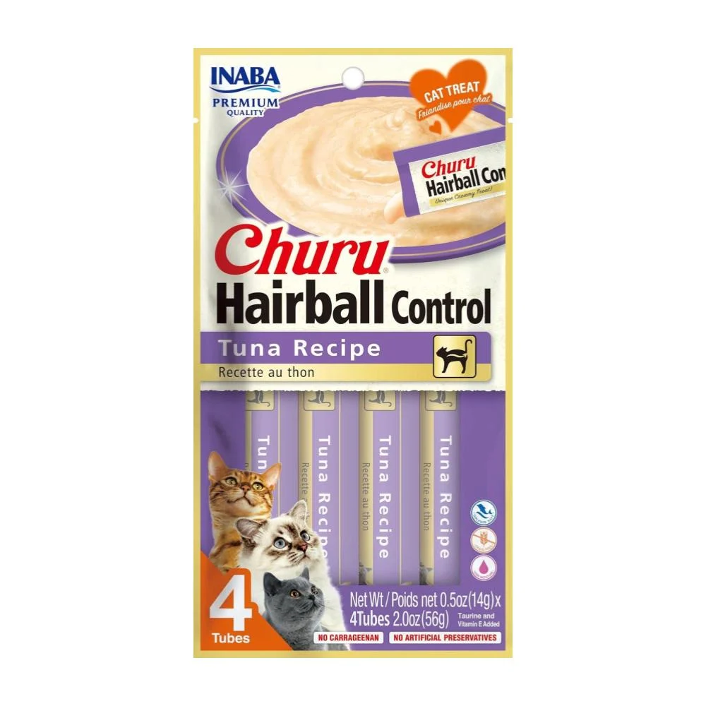 Churu gato hairball control sabor atun 60 gr