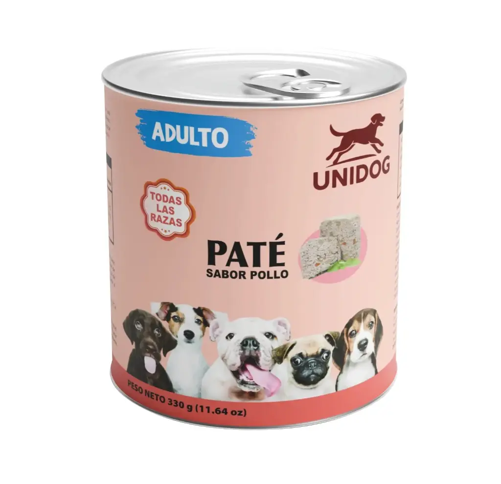 Unidog paté adulto lata 330 gr