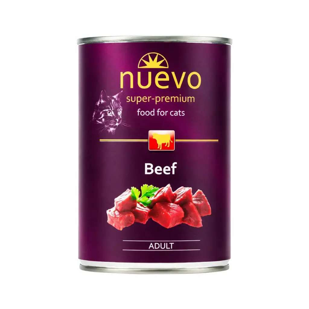 Nuevo gato adulto carne de res
