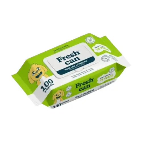 Fresh can toallas humedas te verde x 100 und