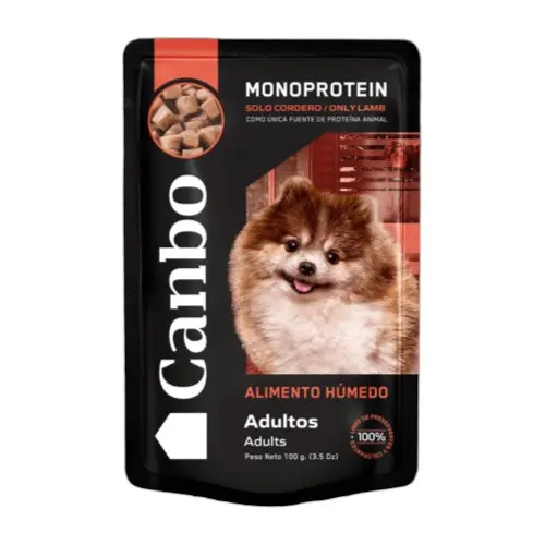 Canbo perro adulto cordero pouch 100 gr