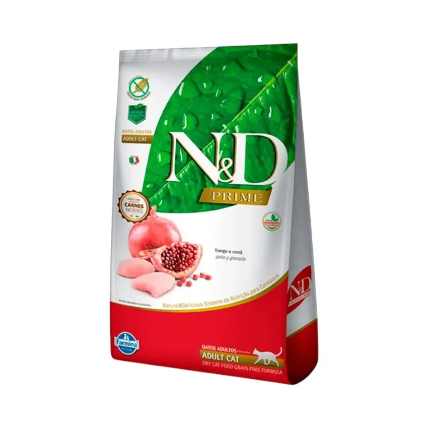 N&d prime feline adulto pollo y granada