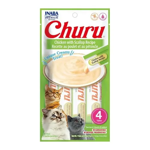 Churu gato sabor pollo con ostiones 60 gr
