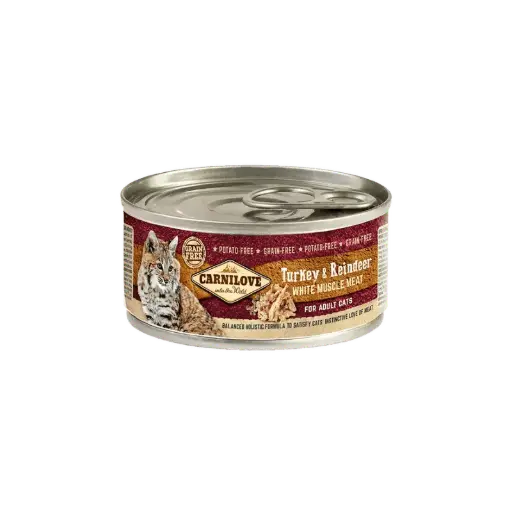 Carnilove can turkey & reindeer for adult cats 100 gr