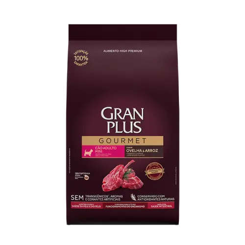 Gran plus gourmet perro adulto mini cordero y arroz