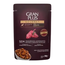 Gran plus gourmet sache perro adulto oveja 100 gr