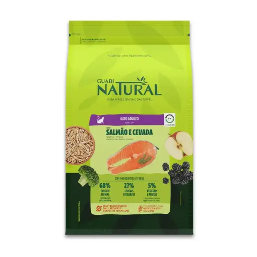 Guabi natural gato adulto salmon con cebada