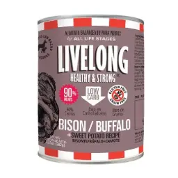 Livelong perro bisonte mas camote 354 gr