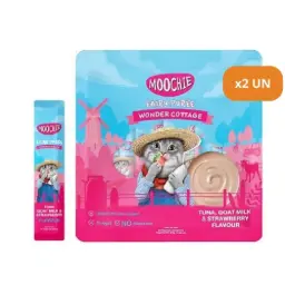 Moochie gato lickable atun con fresa